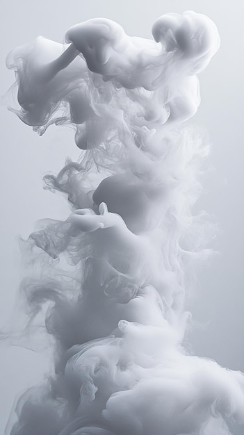 Photo white smoke background