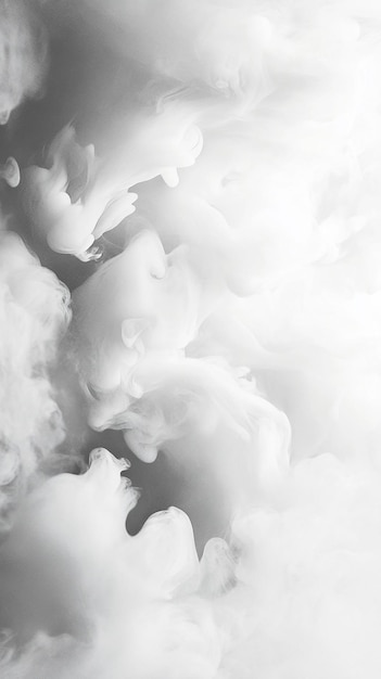 Photo white smoke background