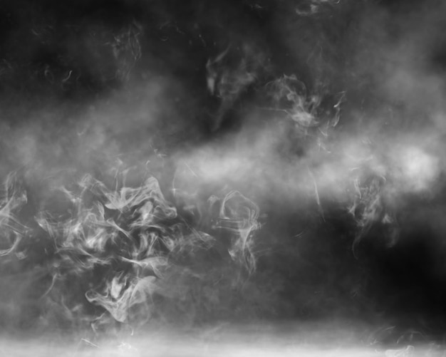 White smoke glow in the dark Abstract fog or smoke background