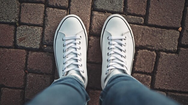 White Sneakers Mockup