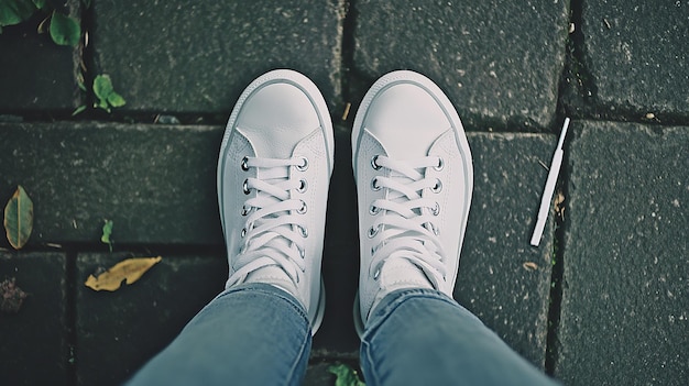 White Sneakers Mockup