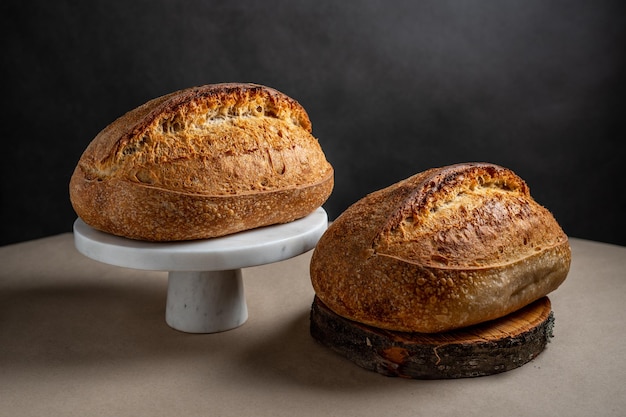 White sourdough breads