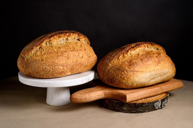 White sourdough breads