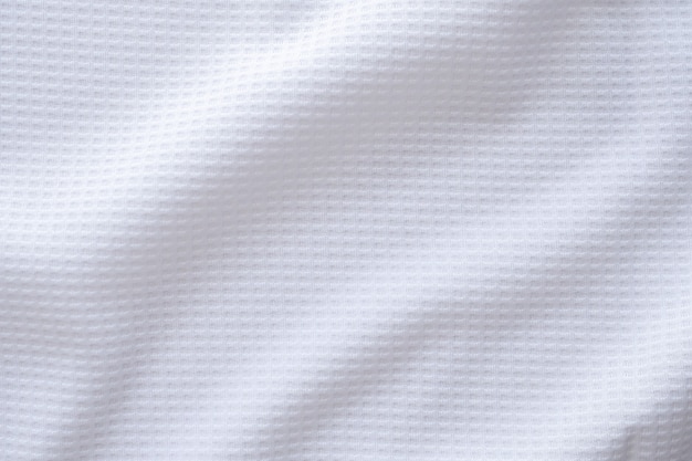 White sports clothing fabric football shirt jersey texture abstract background