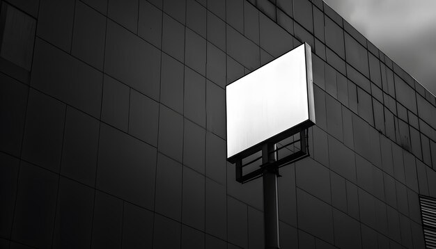 a white square sign on a pole that says quot e quot on it