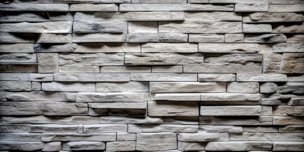 White stone wall texture background Created Generative Ai