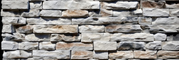 White stone wall texture background Created Generative Ai