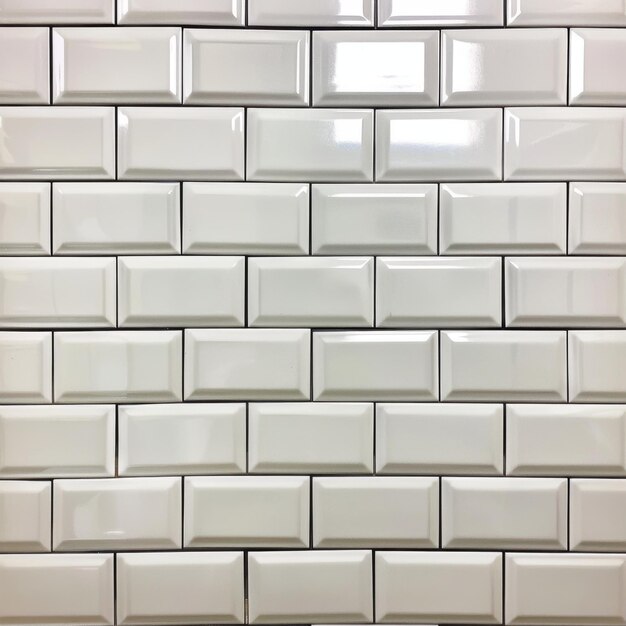 Photo white subway tile texture creates a clean and classic backdrop