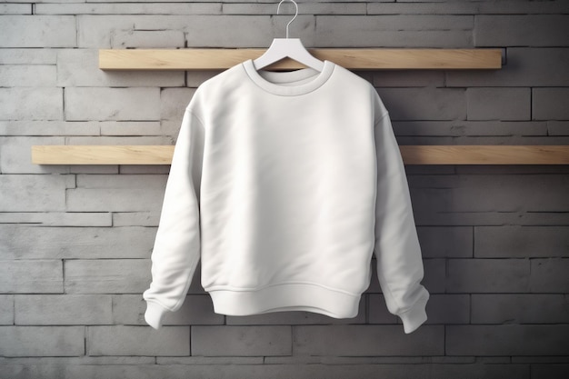 A white sweatshirt