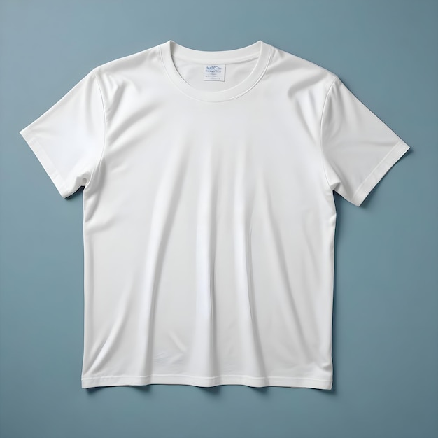 White T Shirt template front view