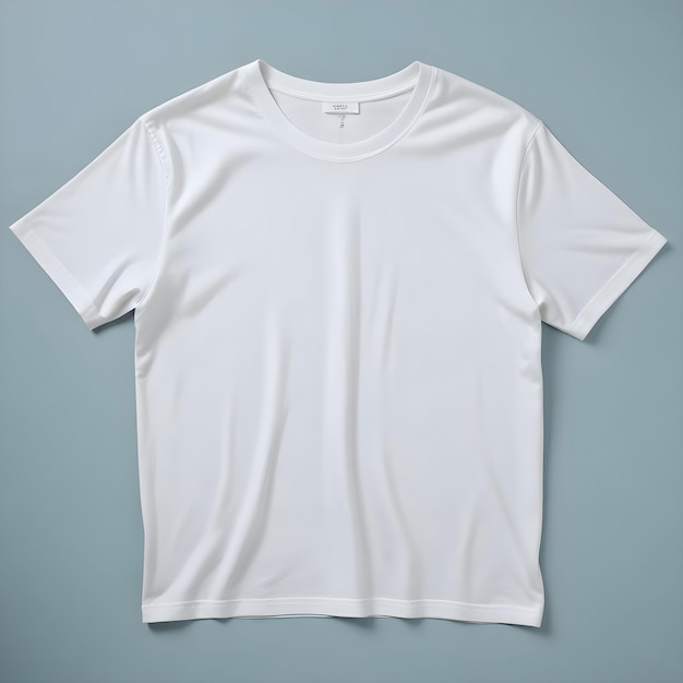 White T Shirt template front view