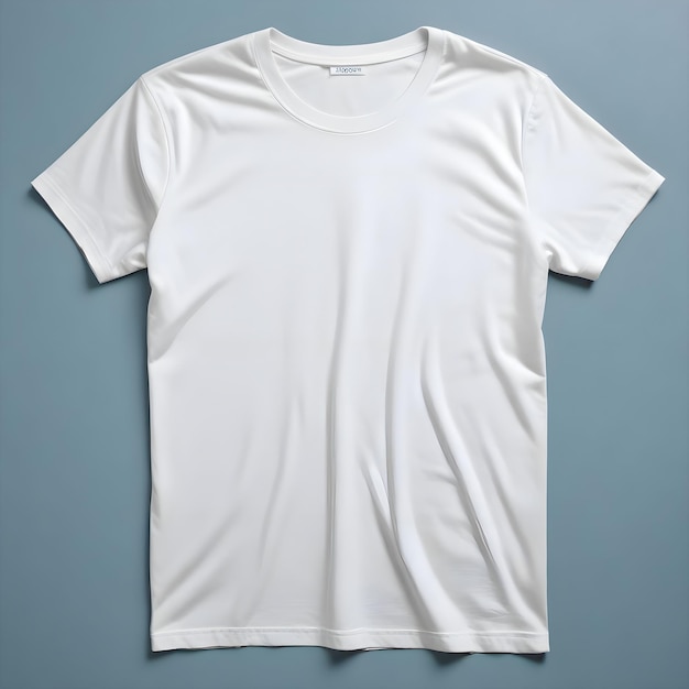 White T Shirt template front view