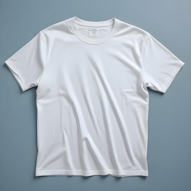 White T Shirt template front view