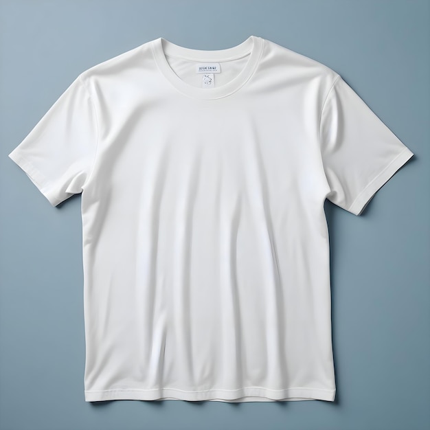 White T Shirt template front view