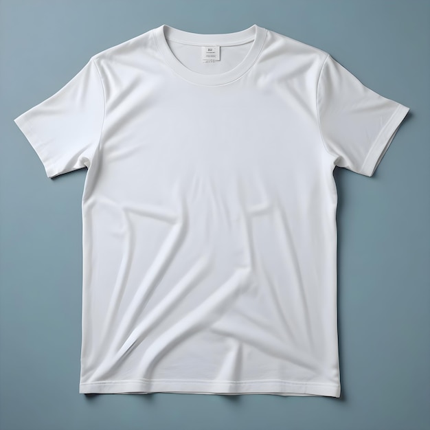 White T Shirt template front view