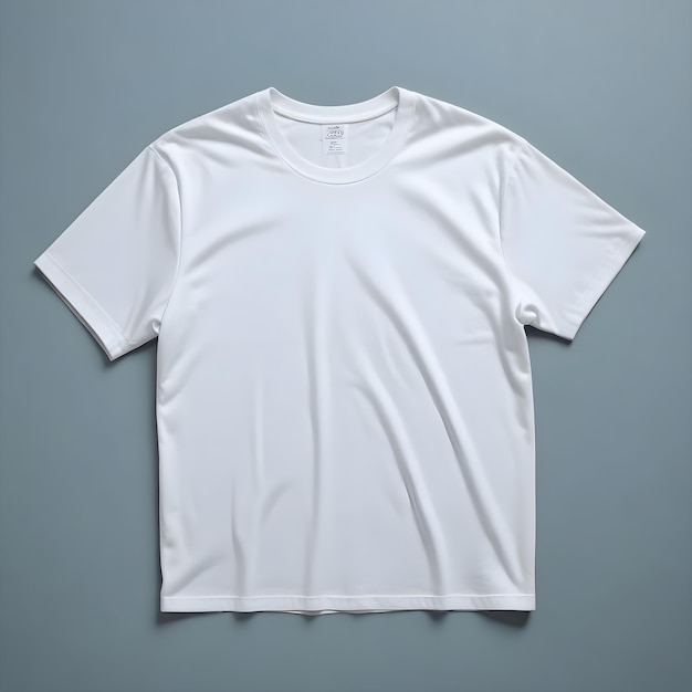 White T Shirt template front view