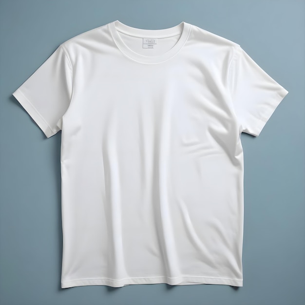 White T Shirt template front view