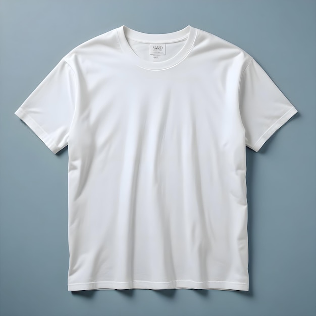 White T Shirt template front view