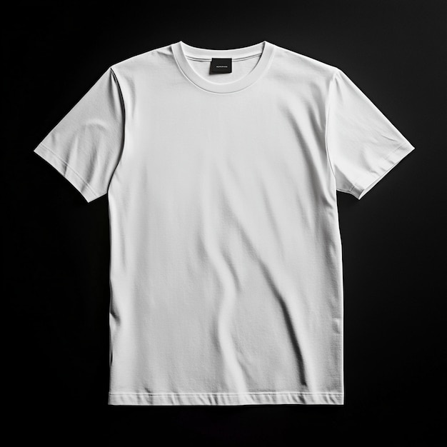 Photo a white t - shirt with a black logo on the front