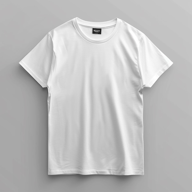 Photo a white t shirt with a black logo on the front