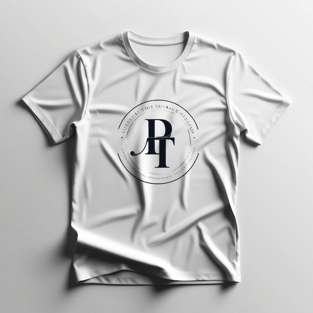 a white t shirt with a letter r on it