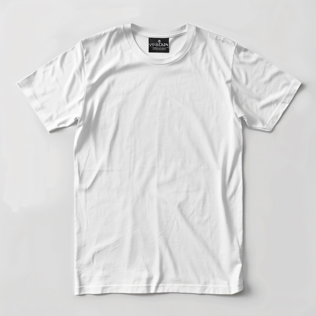 a white t shirt with white background