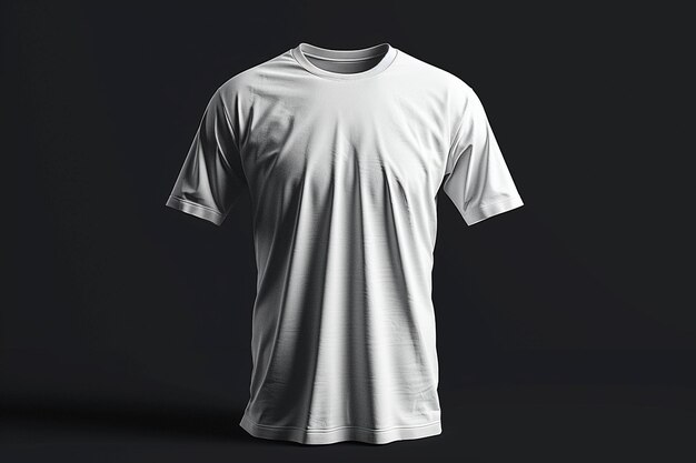 a white t shirt with a white design is shown in the back