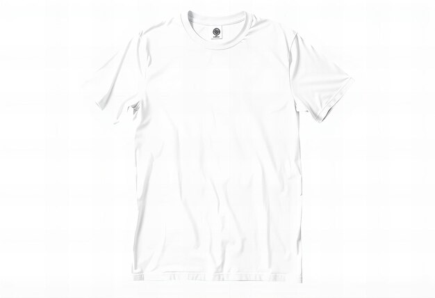 Photo a white t - shirt with a white logo on the front