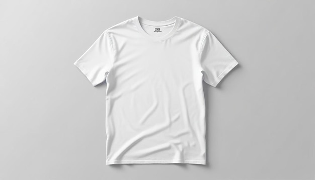 Photo a white t shirt with a white logo on the front