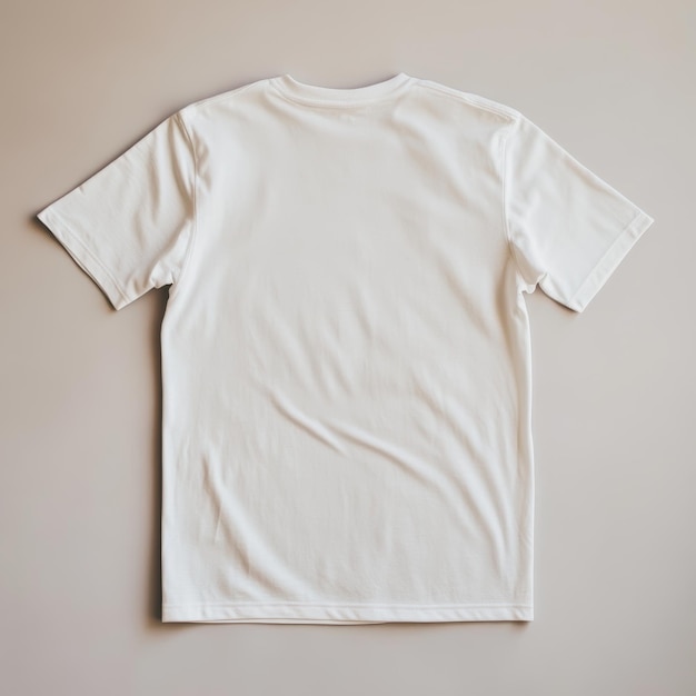 Photo a white t - shirt with a white t - shirt hanging on a wall