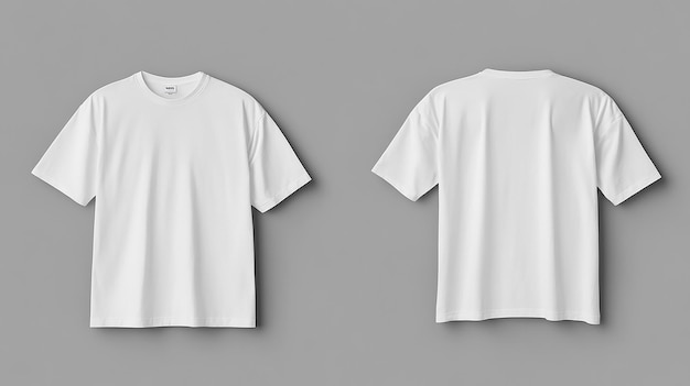 Photo white t shirt with a white t shirt on the left