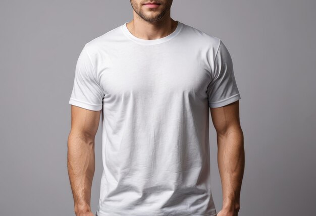 a white t - shirt with a white t - shirt that says men