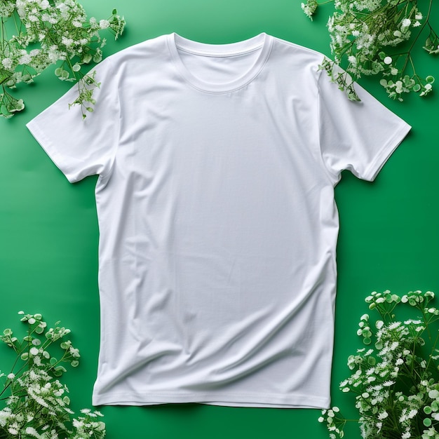 Photo a white t shirt with a white t shirt that says quot t shirt quot