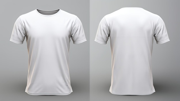 white t shirt for your designs mockup