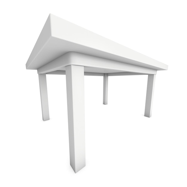 White Table 3D