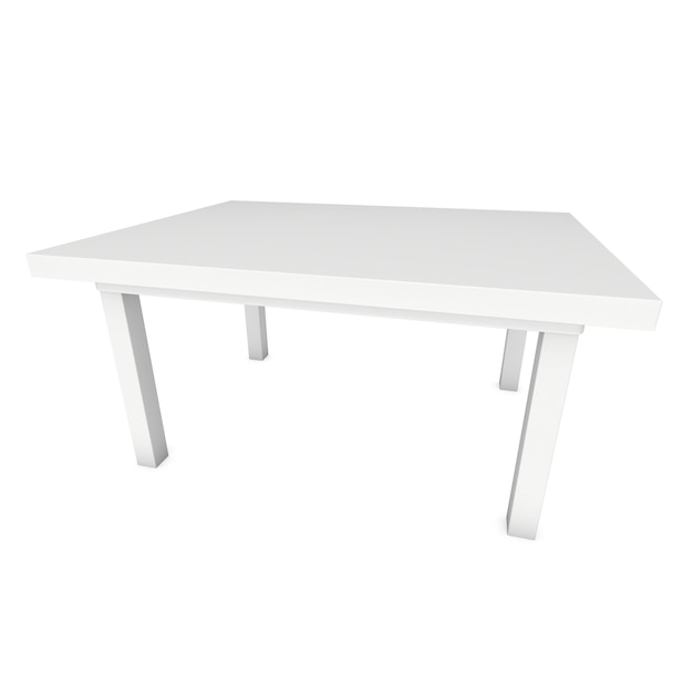 White Table 3D