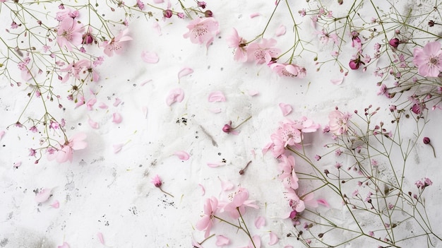 a white table with pink flowers and the words quot wild quot on it