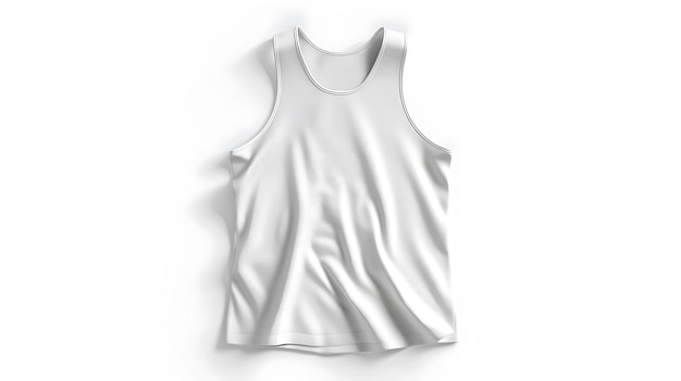 a white tank top with a silver band around it