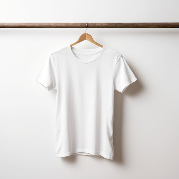 Photo white tee mockup