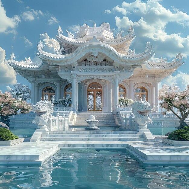 Photo white temple