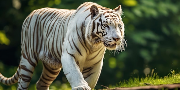 White Tiger in its Pristine Natural Setting