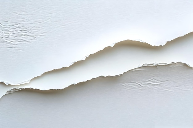 Photo white torn paper abstract background texture