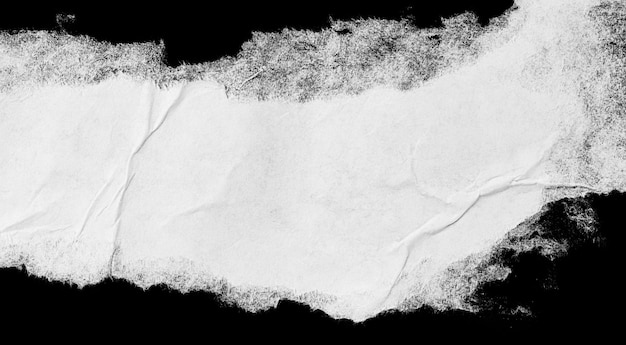 White torn paper