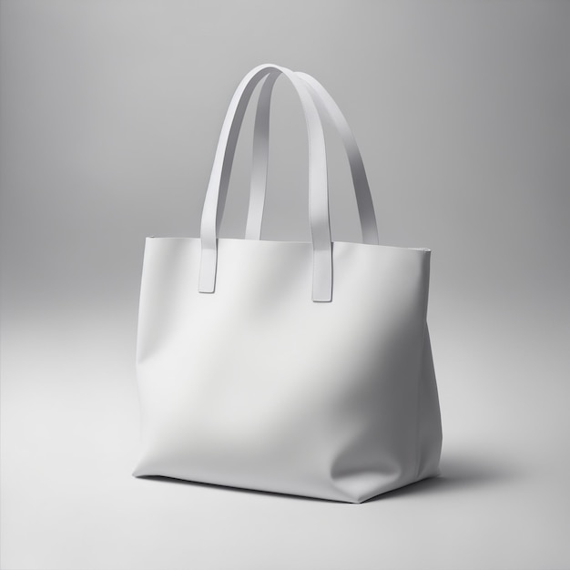 white tote bag isolated