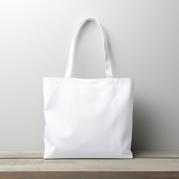 White tote bag mockup white background frontview bag mockup