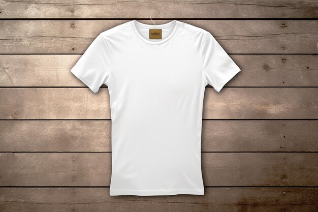 Photo white tshirt design mockup clothing template