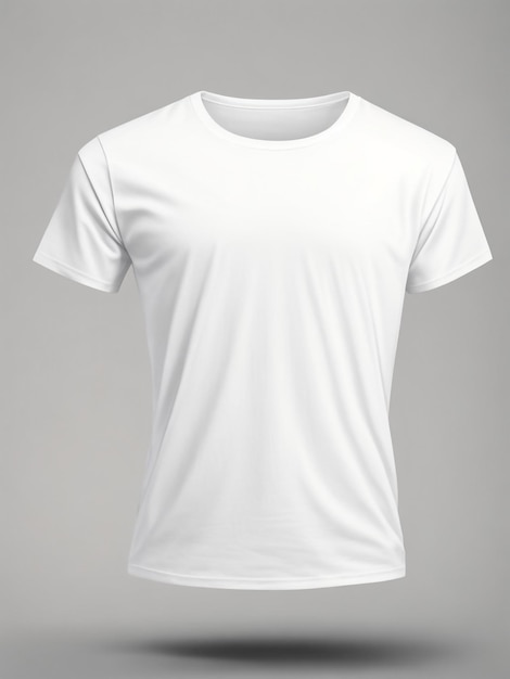 white Tshirt isolated on white background