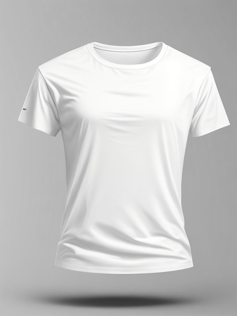 white Tshirt isolated on white background