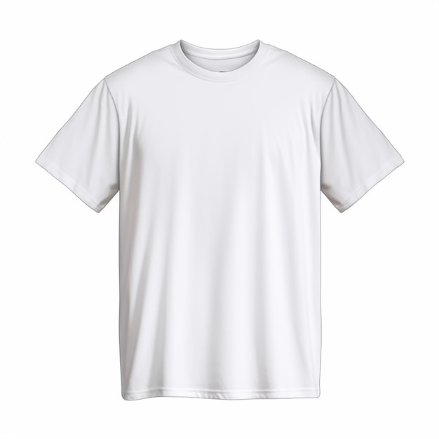 White tshirt isolated on white background