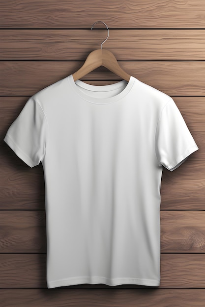 White Tshirt mockup Illustration AI Generative